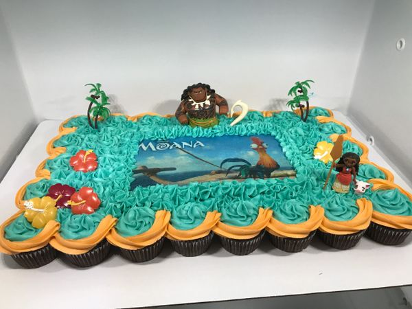 Moana Cupcake Cake Baking Diva Cupcakes