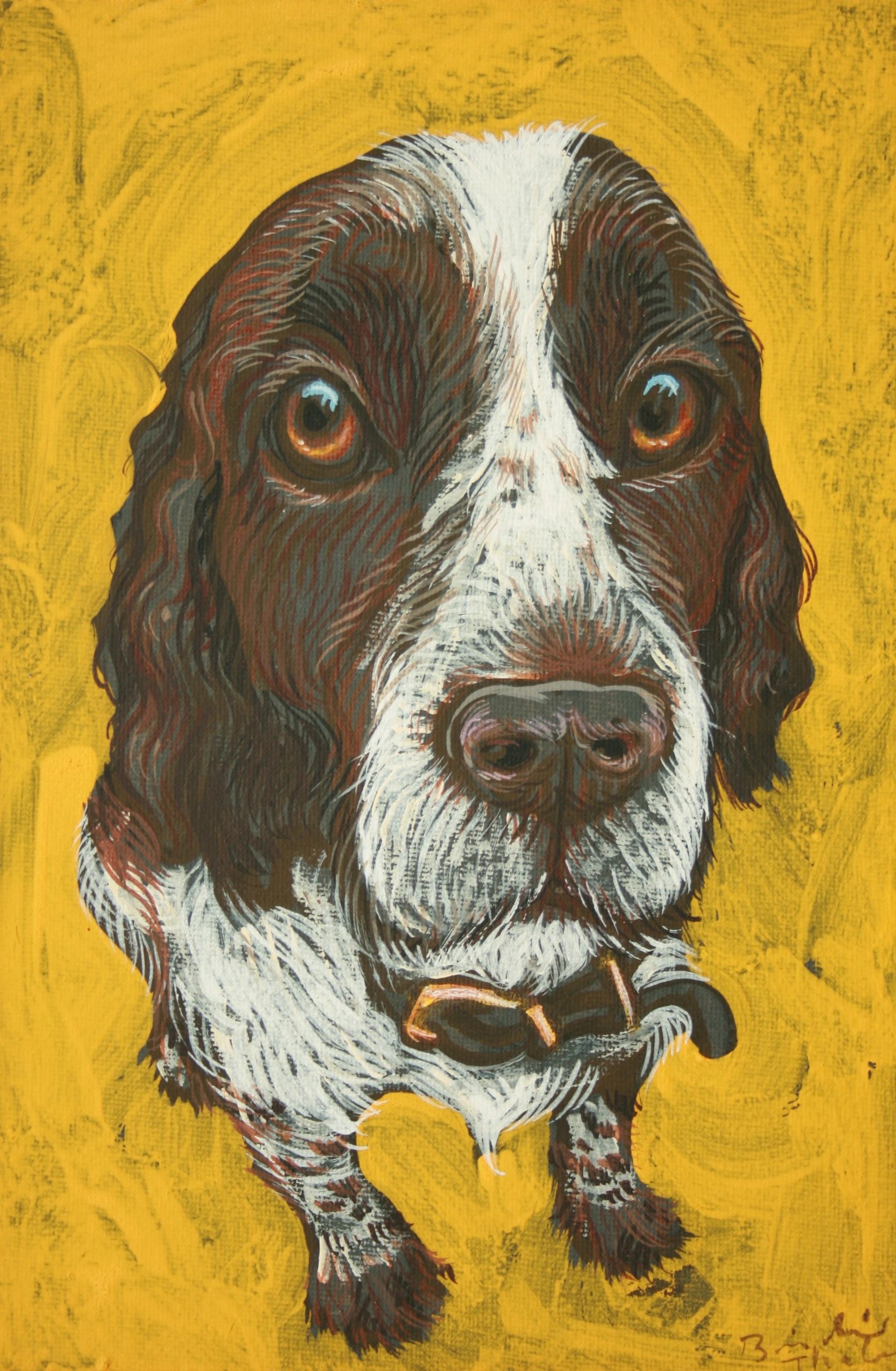 Snaps in His Heyday, gouache & acrylic on canvas, 25x35 cm, 2011