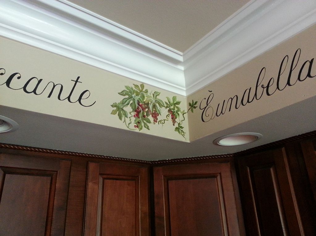 Hand painted lettering