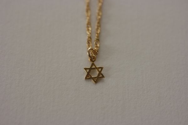 Charm Mini Star of David 1/4" - 24 Kt Gold Filled