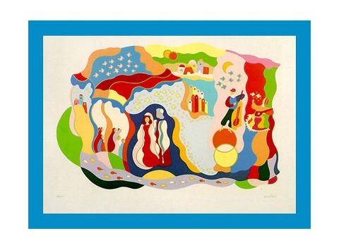 "Le Mariage" Serigraph by Lydie Egosi