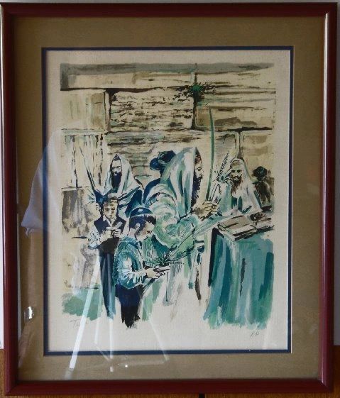 "Succoth" Lithograph Framed - Signed by the artist Twia - AP (Artist Proof)