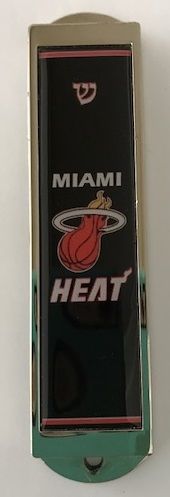 Mezuzah Case "Miami Heat" Enamel 4" Long - Kosher Scroll sold separately
