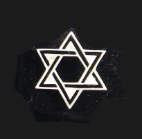 Pin Star of David Sterling Silver - Size: 1.5" x 1.5"