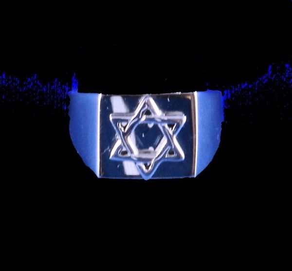 Men's Ring Star of David Silver Size 10