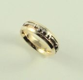 Ring Wedding "Ani L"Dodi" Men - 14 Kt Gold Size 9.5