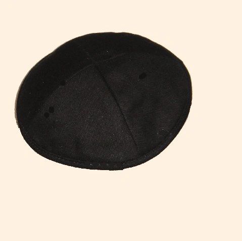 Kippah Cotton Black