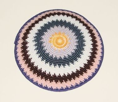 Kippah Knit Extra Fine Multi colors - Assorted