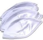 Kippah Taffeta White - Sold by the Dozen