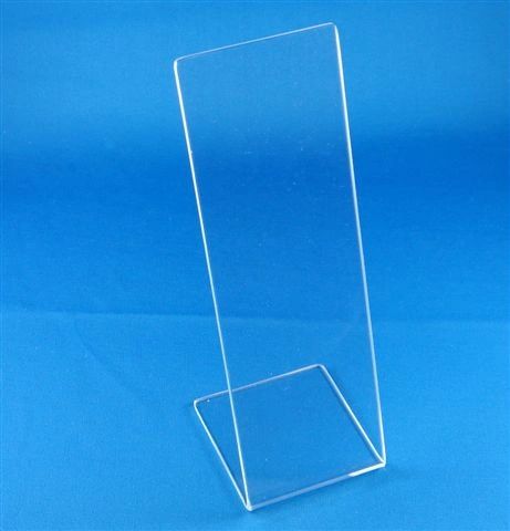 Lucite Stand Clear or Black For Mezuzahs - Size: 7.5" HT
