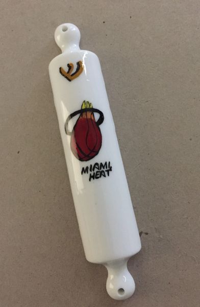 Hand Painted Ceramic Mezuzah - Custom Design ours or yours