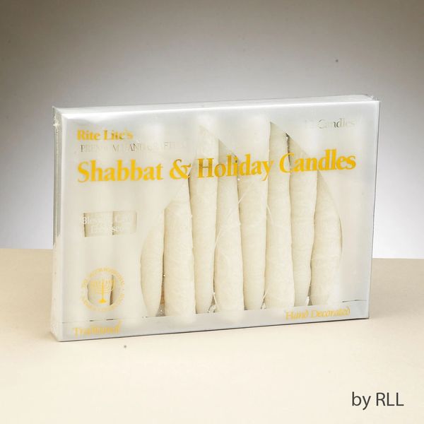 Premium Hand Crafted Shabbat & Holiday Candles - 12 Candles