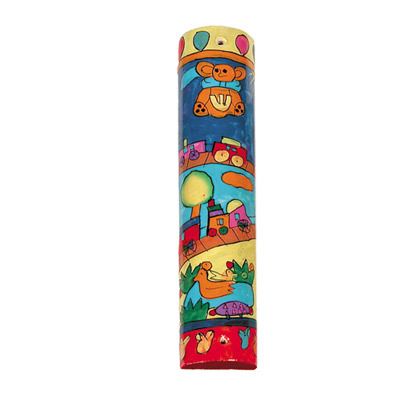 Small Wooden Mezuzah Round- Toys