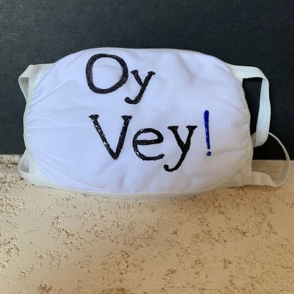 "Oy Vey" Mask - Hand Painted