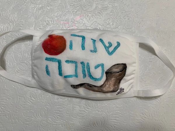 Rosh Hashanah "Shofar" Mask - Hand Painted