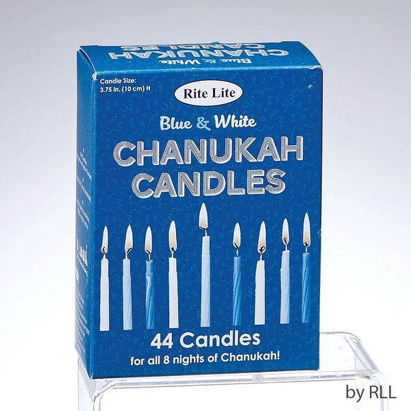 Chanukah Candles - Blue/White