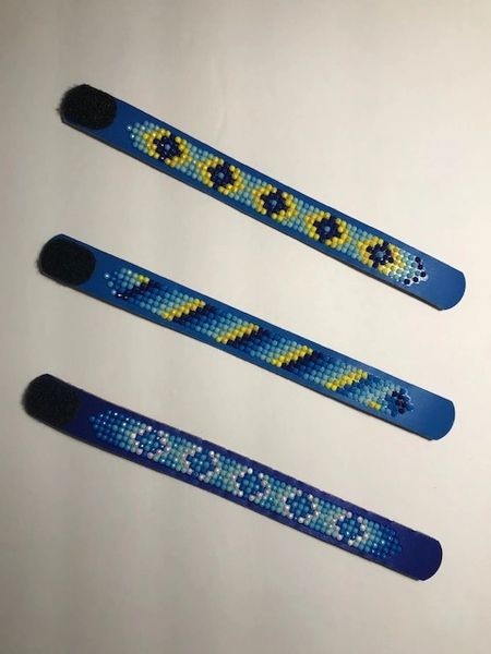 Dotzies Bracelets - Blue base, assorted designs