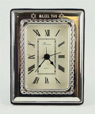 Desk Clock, Sterling Silver