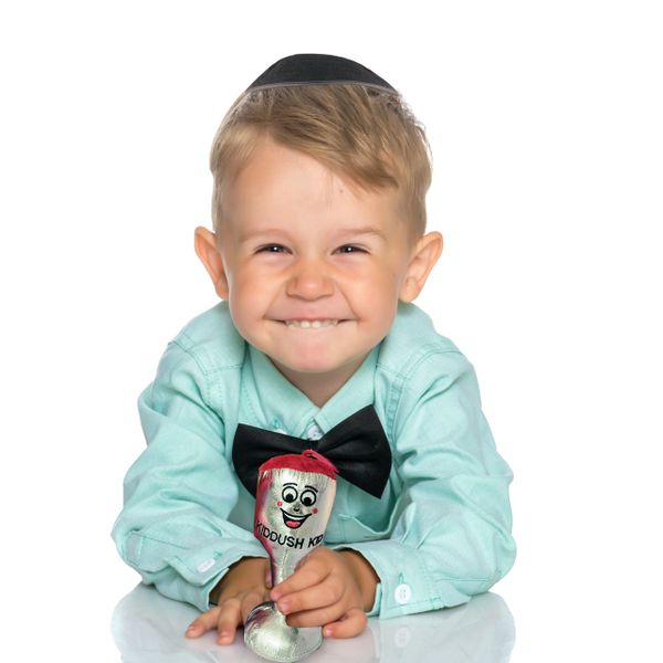 Plush Kiddush Kid with Silver Accents