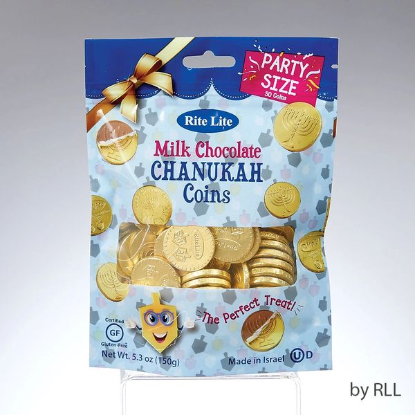 Milk Chocolate Chanukah Coins Party Size 5.3 OZ