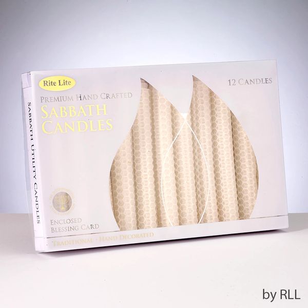 Premium White Honeycomb Beeswax Candle For Shabbat & Holidays