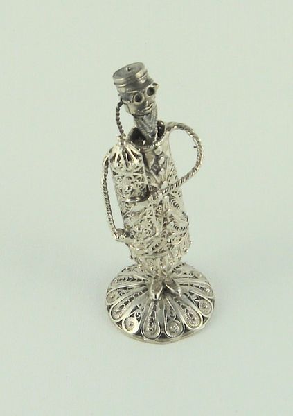 Buy Silver Torah Shaped Bottle with Anointing Oil (27 ml)