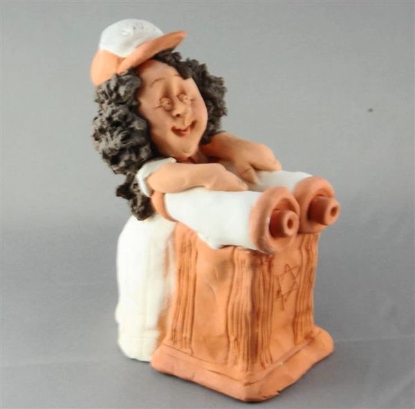 Figure Bat Mitzvah Ceramic, Hand Made in Israel