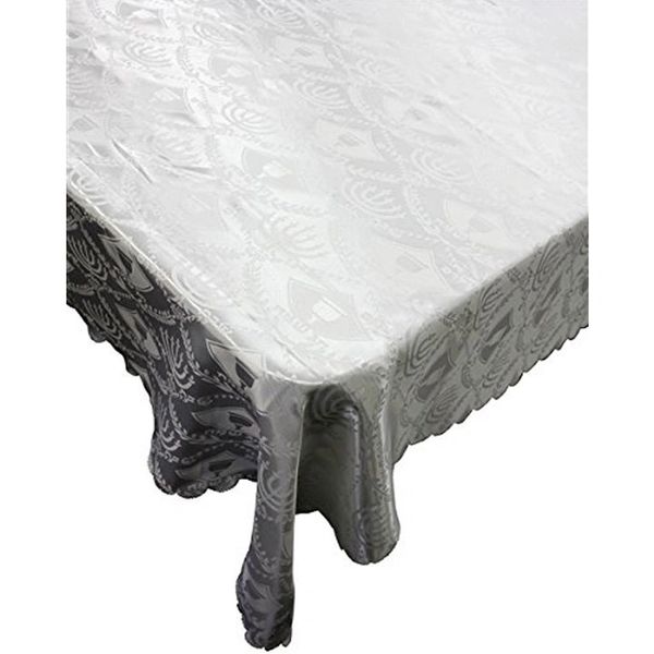Tablecover w/Matching Challah Cover White - asstd sizes
