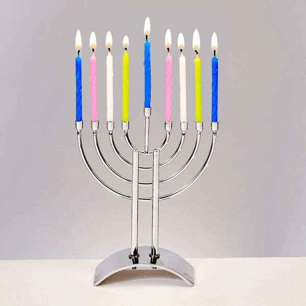 Mini Menorah Set - Menorah and Birthday Candles