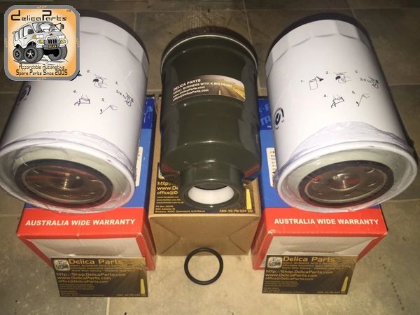 COMBO DEAL, C-3 (Two Oil Filters & Fuel Filter for 4M40, 2.8 L Diesel Delica)
