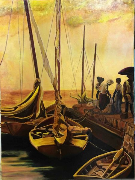 Sloops at Road Town Dock