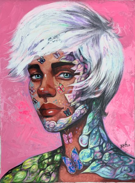 Pink Punk Cuban Art