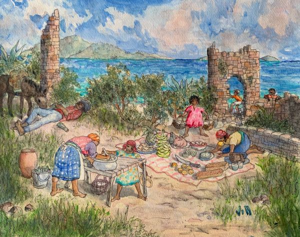 SOLD Picnic at the Copper Mine, Virgin Gorda