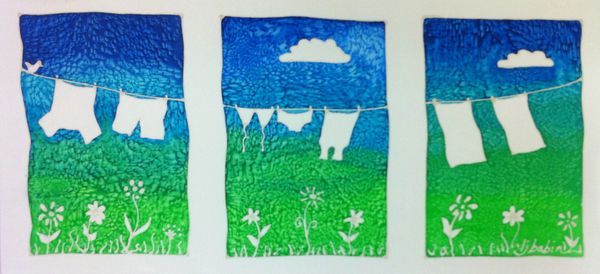 Blue Skies Triptych