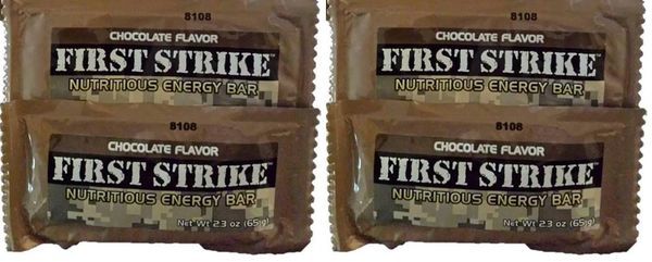 MRE Chocolate First Strike Bars: Ready To Eat Energy Bar 6 / 12 /24 Pack