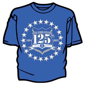 Pershing Rifles - Celebrating the 125th T-Shirt (Blue) | Sam's Art and ...