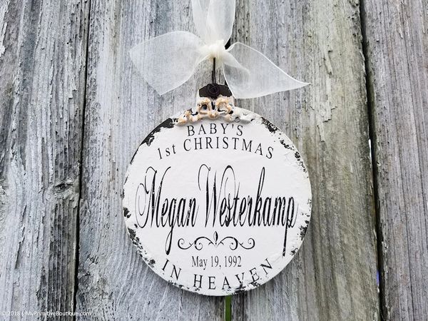 Engraved first best sale christmas ornament