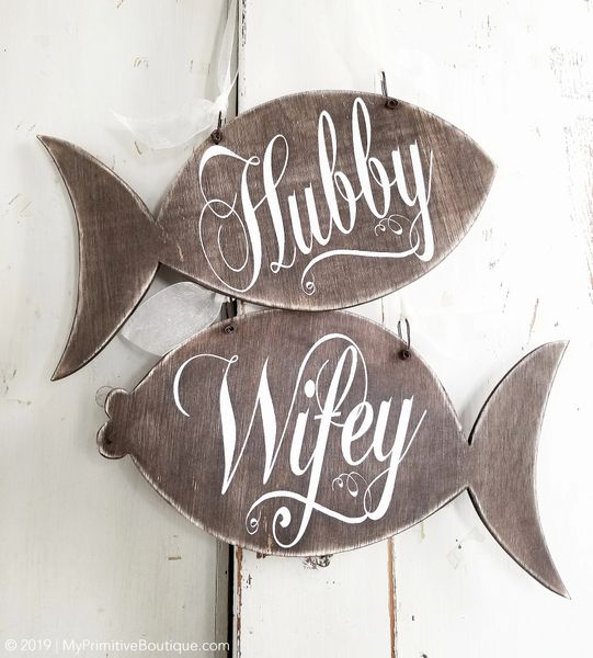 RUSTIC BEACH WEDDING SIGNS, FISHING WEDDING DECORATIONS, BEACH