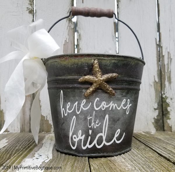 Beach wedding shop flower girl basket