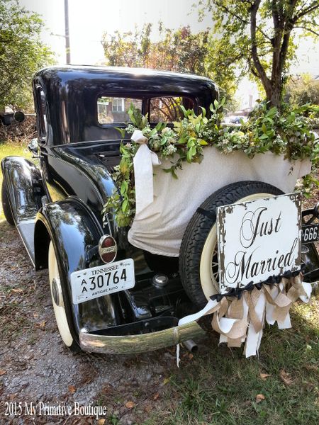 Just Married  Just married sign, Just married, Just married car