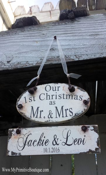 First christmas ornament clearance wedding 2016