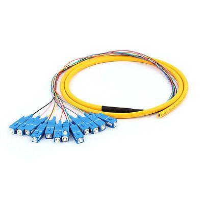 12 Strand 9/125 Fiber Optic Pigtails SC/UPC Single Mode