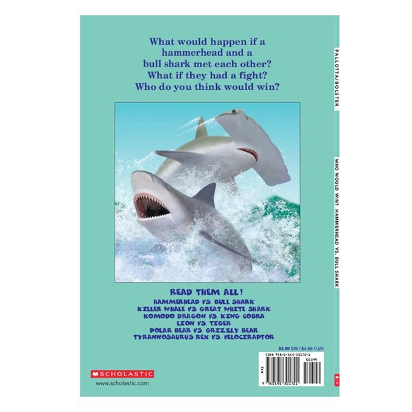 Who Would Win Books Hammerhead Vs Bull Shark Children S Books Bookmarks Included