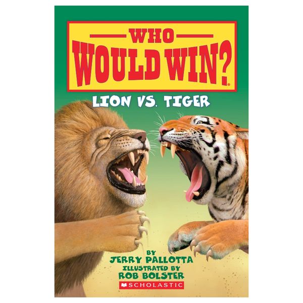 Who Would Win Books | Lion vs. Tiger | Animal Book for Kids | Bookmarks  Included