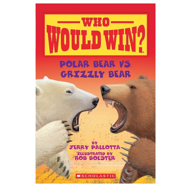 Who Would Win Books Polar Bear vs. Grizzly Bear Animal Book for