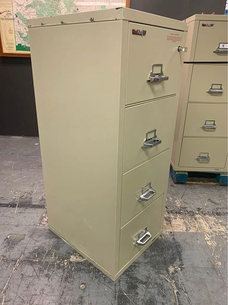 4 Drawer Fireking Fire Proof Cabinet Great For Guns And Ammo Storage