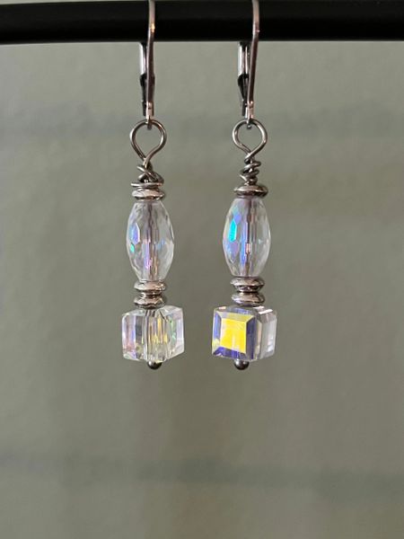 Aurora Borealis Crystal -Art Deco Inspired