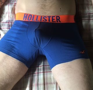 Blue Hollister Trunks