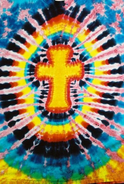 how to make a tie dye cross shirt