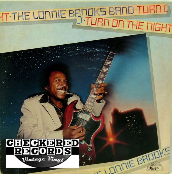 Lonnie Brooks ‎Turn On The Night First Year Pressing 1981 US Alligator Records ‎AL 4721 Vintage Vinyl Record Album